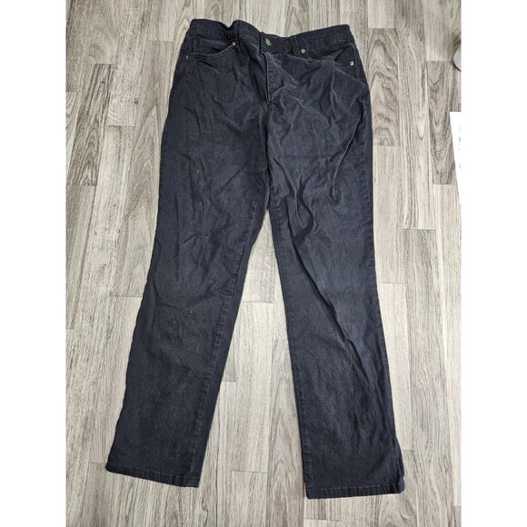 (3/$35) Gloria Vanderbilt Jeans Womens 10 Short Black Amanda 2.0 Slim Leg Pants - Picture 1 of 12